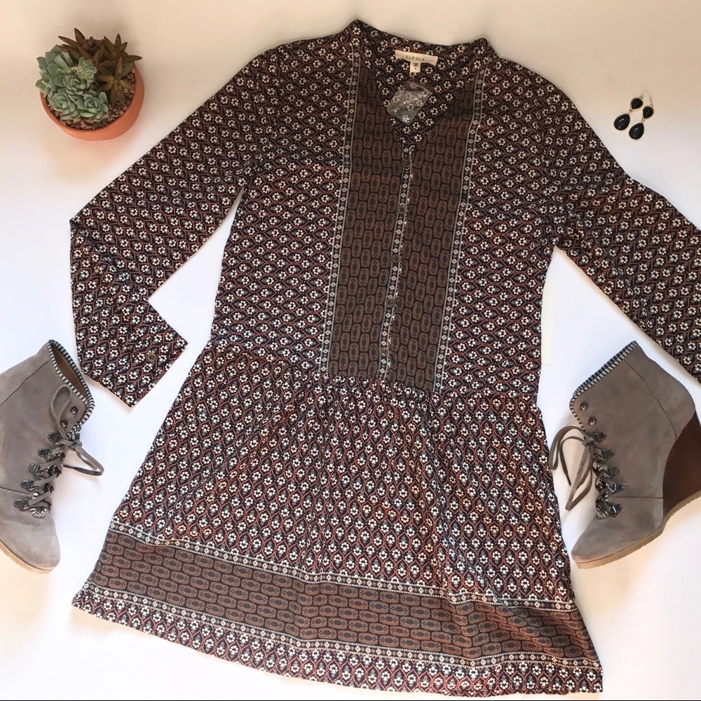 Long Sleeve Boutique Dress NWT S